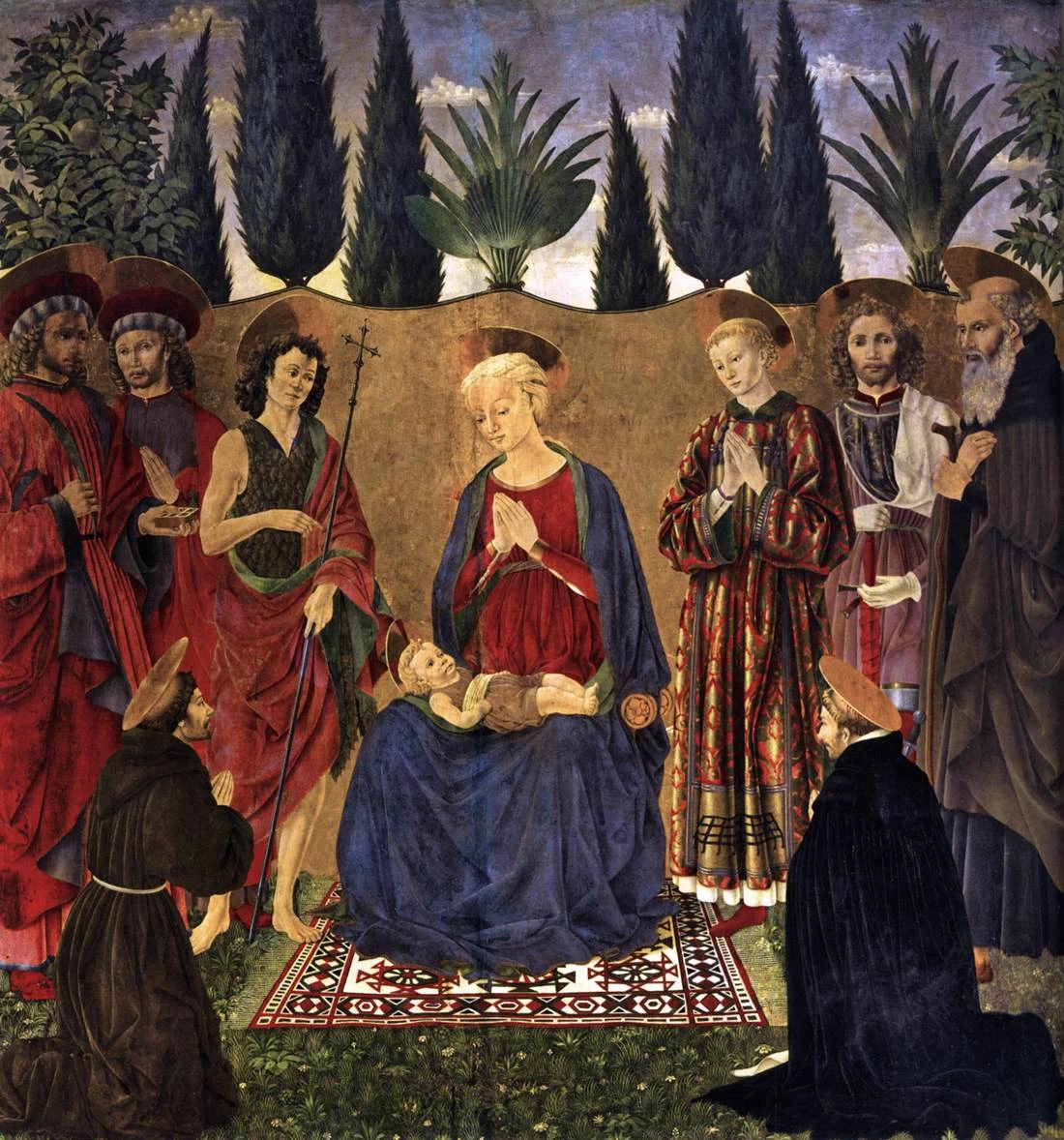 Madonna col Bambino e santi, detta Pala di Cafaggiolo - Galleria degli Uffizi, Firenze